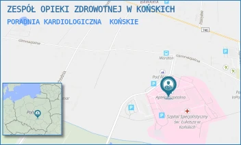 PORADNIA KARDIOLOGICZNA - ZESPÓŁ OPIEKI ZDROWOTNEJ W KOŃSKICH - GIMNAZJALNA 41B,  KOŃSKIE
