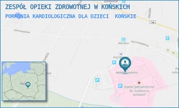 PORADNIA KARDIOLOGICZNA DLA DZIECI - ZESPÓŁ OPIEKI ZDROWOTNEJ W KOŃSKICH - GIMNAZJALNA 41B,  KOŃSKIE