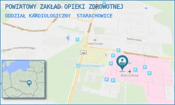 ODDZIAŁ KARDIOLOGICZNY - POWIATOWY ZAKŁAD OPIEKI ZDROWOTNEJ - BATALIONÓW CHŁOPSKICH 6,  STARACHOWICE