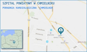 PORADNIA KARDIOLOGICZNA - SZPITAL POWIATOWY W CHMIELNIKU - KIELECKA 18,  CHMIELNIK