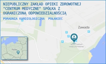 PORADNIA KARDIOLOGICZNA - NIEPUBLICZNY ZAKŁAD OPIEKI ZDROWOTNEJ "CENTRUM MEDYCZNE" SPÓŁKA Z OGRANICZONĄ ODPOWIEDZIALNOŚCIĄ - ZAWADA 24,  POŁANIEC