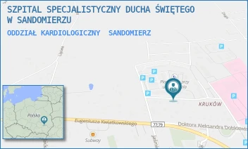 ODDZIAŁ KARDIOLOGICZNY - SZPITAL SPECJALISTYCZNY DUCHA ŚWIĘTEGO W SANDOMIERZU - SCHINZLA 13,  SANDOMIERZ