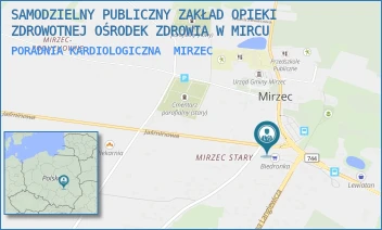 PORADNIA KARDIOLOGICZNA - SAMODZIELNY PUBLICZNY ZAKŁAD OPIEKI ZDROWOTNEJ OŚRODEK ZDROWIA W MIRCU - BRAK 14,  MIRZEC
