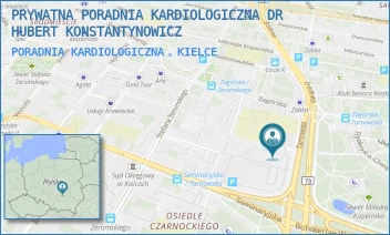 PORADNIA KARDIOLOGICZNA - PRYWATNA PORADNIA KARDIOLOGICZNA DR  HUBERT KONSTANTYNOWICZ - ZAGÓRSKA 20/25B,  KIELCE