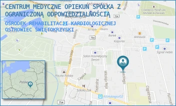 OŚRODEK REHABILITACJI KARDIOLOGICZNEJ - CENTRUM MEDYCZNE OPIEKUN SPÓŁKA Z OGRANICZONĄ ODPOWIEDZIALNOŚCIĄ - JULIUSZA SŁOWACKIEGO 60,  OSTROWIEC ŚWIĘTOKRZYSKI