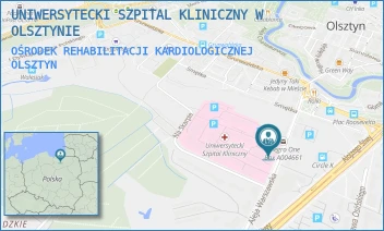 OŚRODEK REHABILITACJI KARDIOLOGICZNEJ - UNIWERSYTECKI SZPITAL KLINICZNY W OLSZTYNIE - ALEJA WARSZAWSKA 30,  OLSZTYN
