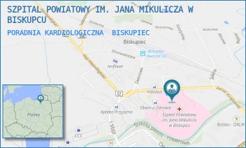 PORADNIA KARDIOLOGICZNA - SZPITAL POWIATOWY IM. JANA MIKULICZA W BISKUPCU - ARMII KRAJOWEJ 8,  BISKUPIEC