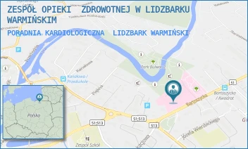 PORADNIA KARDIOLOGICZNA - ZESPÓŁ OPIEKI  ZDROWOTNEJ W LIDZBARKU WARMIŃSKIM - BARTOSZYCKA 3,  LIDZBARK WARMIŃSKI