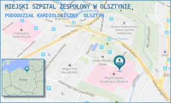 PODODDZIAŁ KARDIOLOGICZNY - MIEJSKI SZPITAL ZESPOLONY W OLSZTYNIE - NIEPODLEGŁOŚCI 44,  OLSZTYN