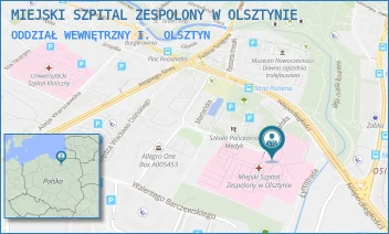 ODDZIAŁ WEWNĘTRZNY I. - MIEJSKI SZPITAL ZESPOLONY W OLSZTYNIE - NIEPODLEGŁOŚCI 44,  OLSZTYN
