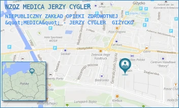 NIEPUBLICZNY ZAKŁAD OPIEKI ZDROWOTNEJ "MEDICA" - JERZY CYGLER - NZOZ MEDICA JERZY CYGLER - ŻEGLARSKA 6/U3,  GIŻYCKO