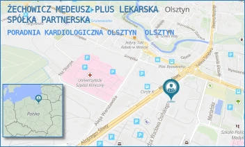 PORADNIA KARDIOLOGICZNA OLSZTYN - ŻECHOWICZ MEDEUSZ-PLUS LEKARSKA SPÓŁKA PARTNERSKA - OSIŃSKIEGO 9,  OLSZTYN