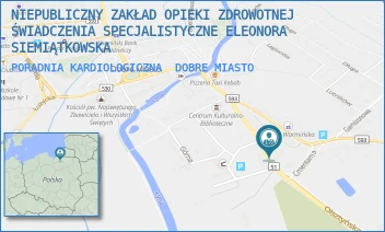 PORADNIA KARDIOLOGICZNA - NIEPUBLICZNY ZAKŁAD OPIEKI ZDROWOTNEJ ŚWIADCZENIA SPECJALISTYCZNE ELEONORA SIEMIĄTKOWSKA - OLSZTYŃSKA 3,  DOBRE MIASTO