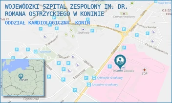 ODDZIAŁ KARDIOLOGICZNY - WOJEWÓDZKI SZPITAL ZESPOLONY IM. DR. ROMANA OSTRZYCKIEGO W KONINIE - SZPITALNA 45,  KONIN