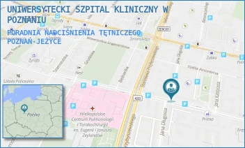PORADNIA NADCIŚNIENIA TĘTNICZEGO - UNIWERSYTECKI SZPITAL KLINICZNY W POZNANIU - AUGUSTYNA SZAMARZEWSKIEGO 84,  POZNAŃ-JEŻYCE