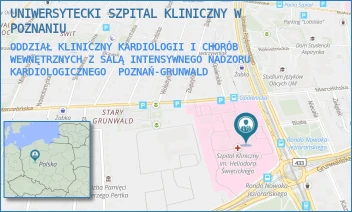 ODDZIAŁ KLINICZNY KARDIOLOGII I CHORÓB WEWNĘTRZNYCH Z SALĄ INTENSYWNEGO NADZORU KARDIOLOGICZNEGO - UNIWERSYTECKI SZPITAL KLINICZNY W POZNANIU - PRZYBYSZEWSKIEGO 49,  POZNAŃ-GRUNWALD