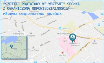 PORADNIA KARDIOLOGICZNA - "SZPITAL POWIATOWY WE WRZEŚNI" SPÓŁKA Z OGRANICZONĄ ODPOWIEDZIALNOŚCIĄ - SŁOWACKIEGO 2,  WRZEŚNIA