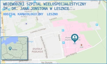ODDZIAŁ KARDIOLOGICZNY - WOJEWÓDZKI SZPITAL WIELOSPECJALISTYCZNY IM. DR. JANA JONSTONA W LESZNIE - KIEPURY 45,  LESZNO