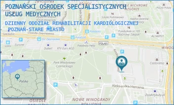 DZIENNY ODDZIAŁ REHABILITACJI KARDIOLOGICZNEJ - POZNAŃSKI OŚRODEK SPECJALISTYCZNYCH USŁUG MEDYCZNYCH - ALEJE SOLIDARNOŚCI 36,  POZNAŃ-STARE MIASTO