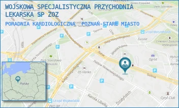 PORADNIA KARDIOLOGICZNA - WOJSKOWA SPECJALISTYCZNA PRZYCHODNIA LEKARSKA SP ZOZ - SOLNA 21,  POZNAŃ-STARE MIASTO