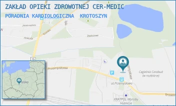 PORADNIA KARDIOLOGICZNA - ZAKŁAD OPIEKI ZDROWOTNEJ CER-MEDIC - PRZEMYSŁOWA 21,  KROTOSZYN