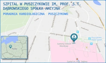 PORADNIA KARDIOLOGICZNA - SZPITAL W PUSZCZYKOWIE IM. PROF. S.T. DĄBROWSKIEGO SPÓŁKA AKCYJNA - KRASZEWSKIEGO 11,  PUSZCZYKOWO