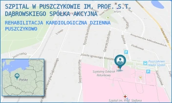 REHABILITACJA KARDIOLOGICZNA DZIENNA - SZPITAL W PUSZCZYKOWIE IM. PROF. S.T. DĄBROWSKIEGO SPÓŁKA AKCYJNA - KRASZEWSKIEGO 11,  PUSZCZYKOWO