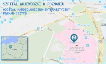 ODDZIAŁ KARDIOLOGICZNO-INTERNISTYCZNY - SZPITAL WOJEWÓDZKI W POZNANIU - JURASZÓW 7-19,  POZNAŃ-JEŻYCE