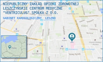 GABINET KARDIOLOGICZNY - NIEPUBLICZNY ZAKŁAD OPIEKI ZDROWOTNEJ LESZCZYŃSKIE CENTRUM MEDYCZNE "VENTRICULUS" SPÓŁKA Z O.O. - SŁOWIAŃSKA 41,  LESZNO