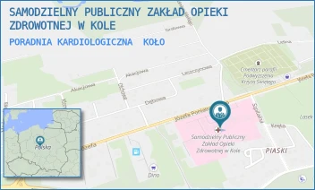 PORADNIA KARDIOLOGICZNA - SAMODZIELNY PUBLICZNY ZAKŁAD OPIEKI ZDROWOTNEJ W KOLE - PONIATOWSKIEGO 25,  KOŁO
