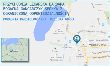 PORADNIA KARDIOLOGICZNA - PRZYCHODNIA LEKARSKA BARBARA BOGACKA-GANCARCZYK SPÓŁKA Z OGRANICZONĄ ODPOWIEDZIALNOŚCIĄ - PL. KORCZAKA 1,  MIEJSKA GÓRKA