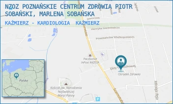 KAŹMIERZ - KARDIOLOGIA - NZOZ POZNAŃSKIE CENTRUM ZDROWIA PIOTR SOBAŃSKI, MARLENA SOBAŃSKA - ELIZY ORZESZKOWEJ 6,  KAŹMIERZ