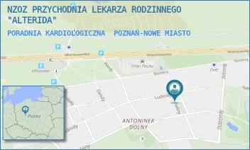 PORADNIA KARDIOLOGICZNA - NZOZ PRZYCHODNIA LEKARZA RODZINNEGO "ALTERIDA" - HALINY 14,  POZNAŃ-NOWE MIASTO