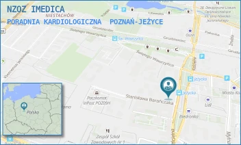 PORADNIA KARDIOLOGICZNA - NZOZ IMEDICA - KOŚCIELNA 33/U6,  POZNAŃ-JEŻYCE
