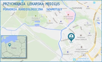 PORADNIA KARDIOLOGICZNA - PRZYCHODNIA LEKARSKA MEDICUS - DWORCOWA 16A,  SZAMOTUŁY