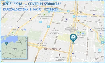 KARDIOLOGICZNA 3 MAJA - NZOZ "KMW - CENTRUM ZDROWIA" - 3 MAJA 25-27,  SZCZECIN