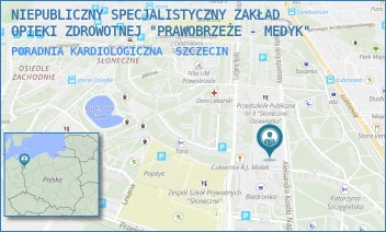 PORADNIA KARDIOLOGICZNA - NIEPUBLICZNY SPECJALISTYCZNY ZAKŁAD OPIEKI ZDROWOTNEJ "PRAWOBRZEŻE - MEDYK" - NAPIERSKIEGO 6C,  SZCZECIN