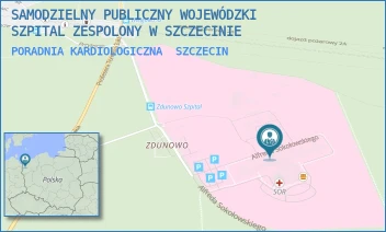 PORADNIA KARDIOLOGICZNA - SAMODZIELNY PUBLICZNY WOJEWÓDZKI SZPITAL ZESPOLONY W SZCZECINIE - ALFREDA SOKOŁOWSKIEGO 11,  SZCZECIN