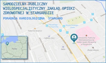 PORADNIA KARDIOLOGICZNA - SAMODZIELNY PUBLICZNY WIELOSPECJALISTYCZNY ZAKŁAD OPIEKI ZDROWOTNEJ W STARGARDZIE - WOJSKA POLSKIEGO 27,  STARGARD