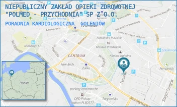 PORADNIA KARDIOLOGICZNA - NIEPUBLICZNY ZAKŁAD OPIEKI ZDROWOTNEJ "POLMED - PRZYCHODNIA" SP Z O.O. - POCZTOWA 43,  GOLENIÓW
