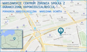 PORADNIA KARDIOLOGICZNA - WARSZAWSKIE CENTRUM ZDROWIA SPÓŁKA Z OGRANICZONĄ ODPOWIEDZIALNOŚCIĄ - NOWOGRODZKA 76,  WARSZAWA OCHOTA