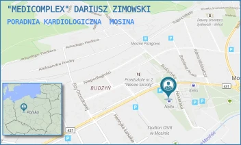 PORADNIA KARDIOLOGICZNA - "MEDICOMPLEX" DARIUSZ ZIMOWSKI - KONOPNICKIEJ 33,  MOSINA