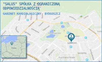 GABINET KARDIOLOGICZNY - "SALUS" SPÓŁKA Z OGRANICZONĄ ODPOWIEDZIALNOŚCIĄ - SIELAWOWA 4,  BYDGOSZCZ