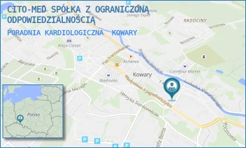 PORADNIA KARDIOLOGICZNA - CITO-MED SPÓŁKA Z OGRANICZONĄ ODPOWIEDZIALNOŚCIĄ - UL. 1 MAJA 2A, KOWARY
