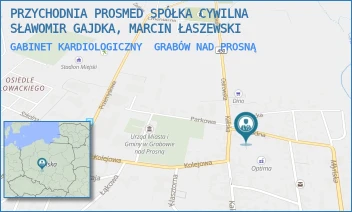 GABINET KARDIOLOGICZNY - PRZYCHODNIA PROSMED SPÓŁKA CYWILNA SŁAWOMIR GAJDKA, MARCIN ŁASZEWSKI - WODNA 2A,  GRABÓW NAD PROSNĄ